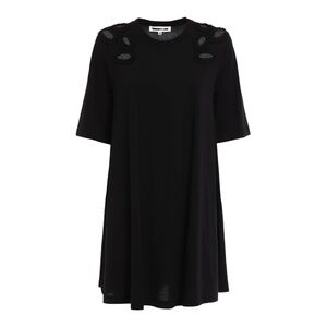 McQ by Alexander McQueen Cotton Black Mini Dress